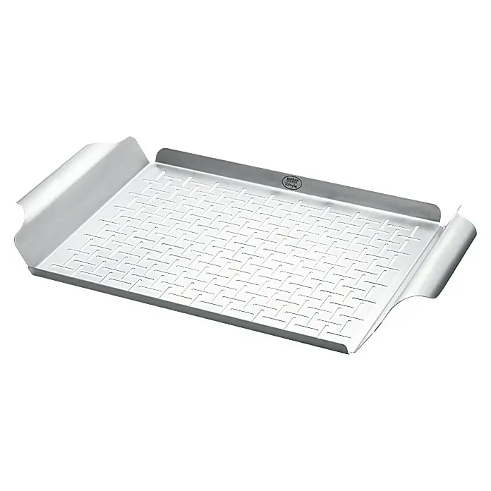 Weber Style Plancha - Acero inoxidable, 44,4 x 30 cm - Vista frontal