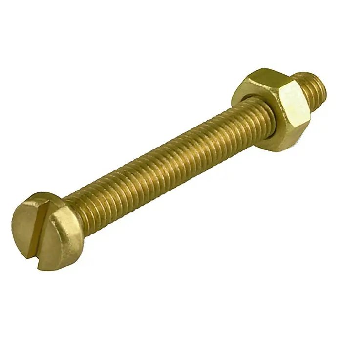 Stabilit Zylinderschraube MS - M4, Länge: 10 mm, 12 Stk., Messing - Ansicht von oben