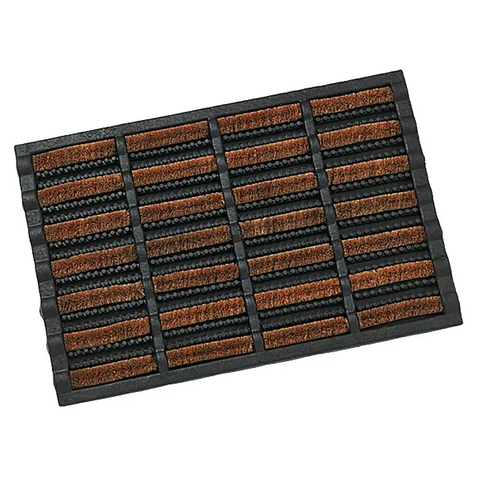 Deurmat Mudbuster - Materiaalmix, Zwart/Naturel, 60 x 40 cm, 70% Kokosnoot, 30% Rubber