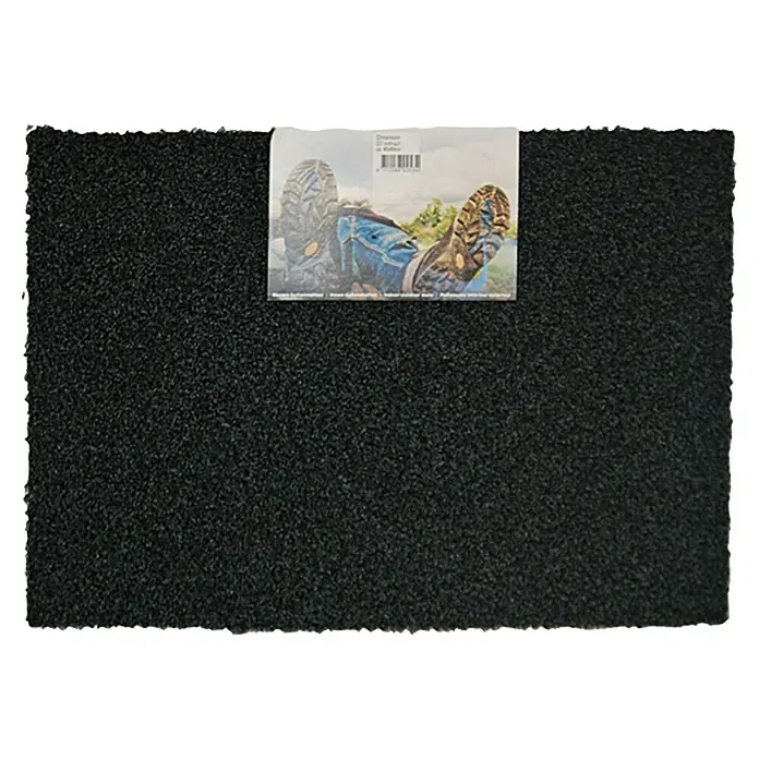 Deurmat Dimensie - Uni, Antraciet, 60 x 40 cm, 100 % polyethyleen