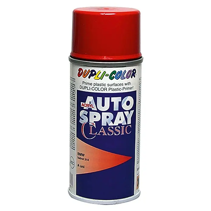Dupli-Color Acryl-Autospray Classic - BMW, Hellrot, 150 ml - Vorderansicht