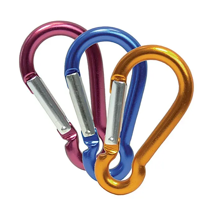 Karabiner - Promjer: 6 mm, Duljina: 60 mm, Aluminij - Pogled odozgo