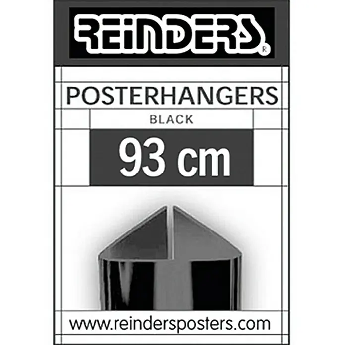 Posterschienen - Schwarz, 93 x 1,4 cm
