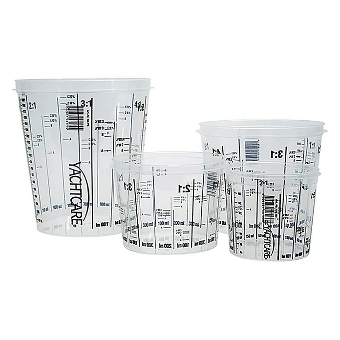 Yachtcare Leer-Mischeimer - 750 ml, Kunststoff, Transparent