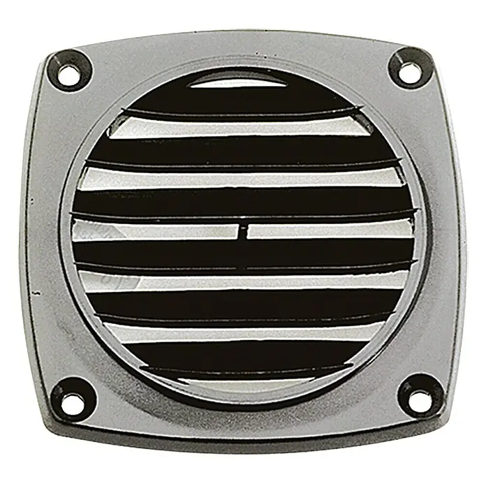 Talamex Ventilatierooster 92 x 92 mm - 92 x 92 mm, Zwart, Slangdiameter: 75 mm