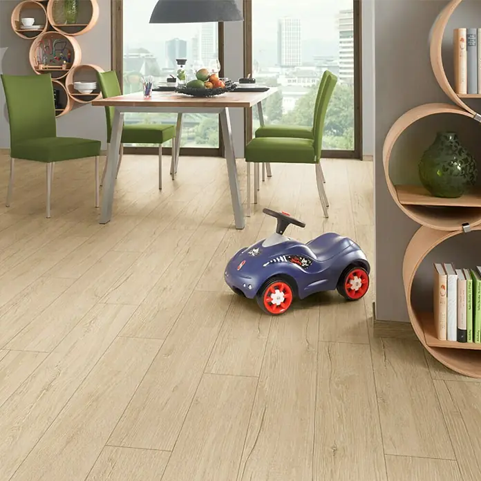 LOGOCLIC Vinto Laminat Pinija Pisa - 1.285 x 192 x 8 mm, Rustikalni pod - Živopisni prikaz
