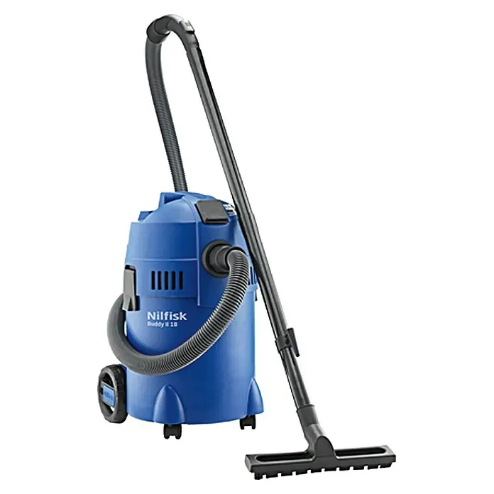 Nilfisk Nass-Trockensauger Buddy II 18 T - 1.200 W, Behältervolumen: 18 l, Luftmenge: 3.600 l/min - Rechte Seitenansicht