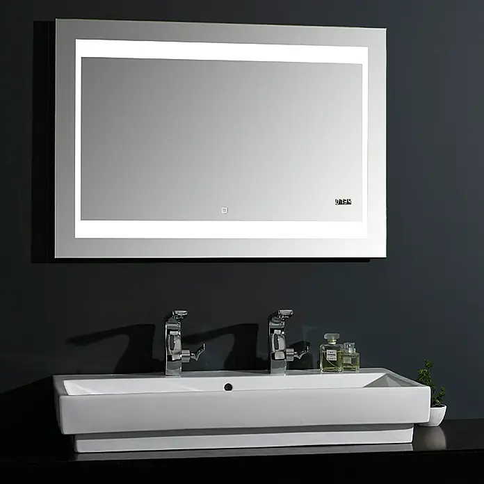 DSK LED-Lichtspiegel Silver Futura - 100 x 70 cm, Sensorschalter - Stimmungsaufnahme