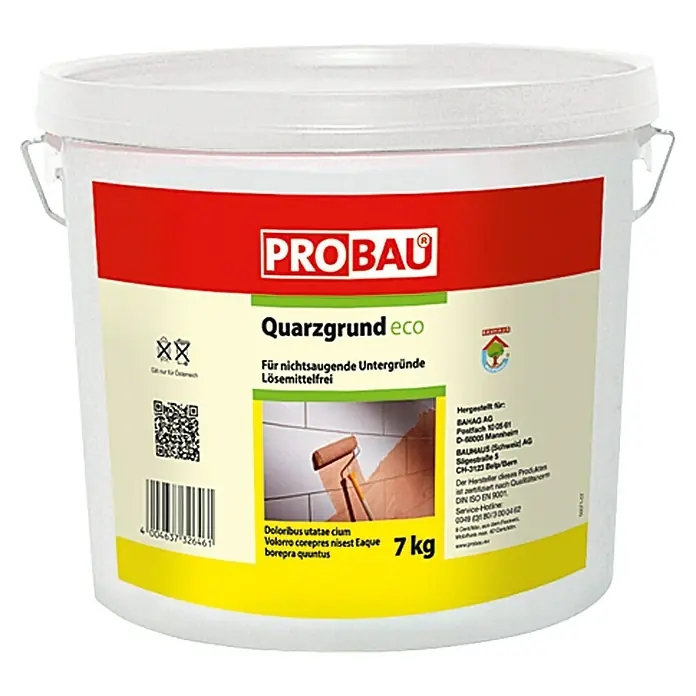 Probau eco Kvarcni temeljni premaz - 7 kg, Bez otapala, Spremno za upotrebu - Pogled sprijeda