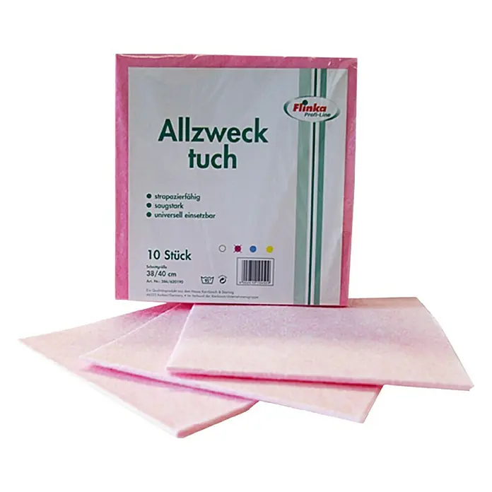 Flinka Profi-Line Multivezeldoek Traditioneel - 10 stk., Roze, 38 x 40 cm - Vooraanzicht