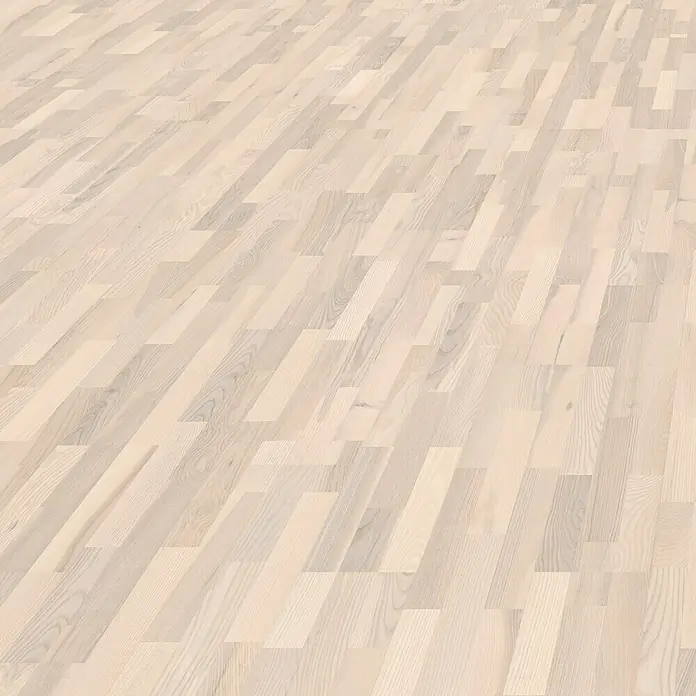 Living by Haro Parquet Fresno Blanco - 1.085 x 180 x 12 mm, Efecto madera de barco - Vista de perfil izquierdo
