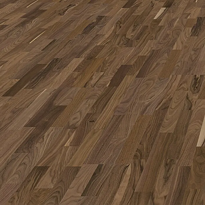Living by Haro Parquet Nogal - 1.085 x 180 x 12 mm, Efecto madera de barco - Vista de perfil izquierdo