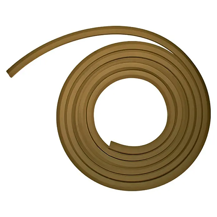 Solid Elements Türdichtung - Beige, 5 m x 12 mm x 12 mm, Geeignet für: Holzzargen - Vorderansicht