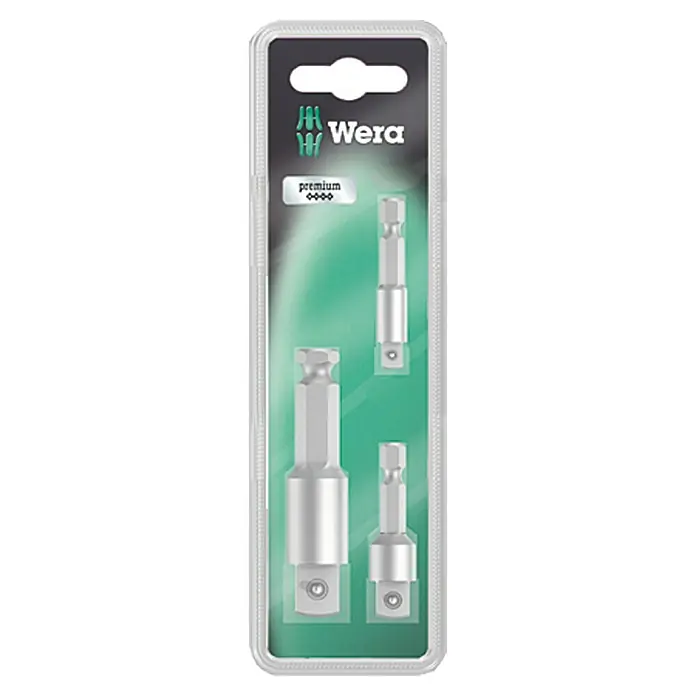 Wera Verbindungs-Set - 1/4", 3/8", 1/2", 6-Kant