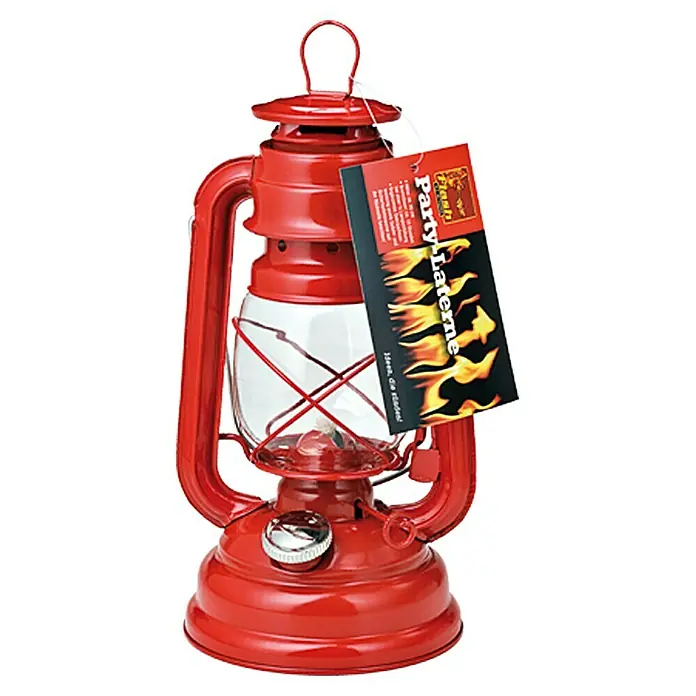 Öl-Lampe - Rot, Höhe: 25 cm - Vorderansicht