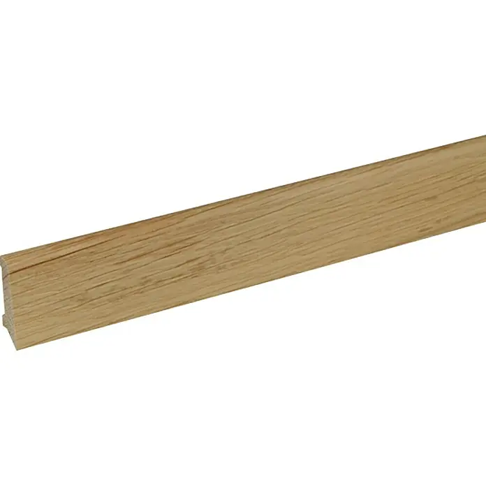 Masivna letvica - 2,4 m x 11,4 mm x 40 mm, Hrast, Lakirano - Pogled s lijeve strane