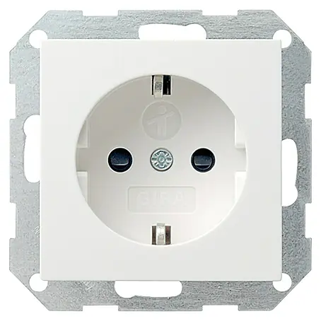 Gira System 55 Steckdose mit Kindersicherung