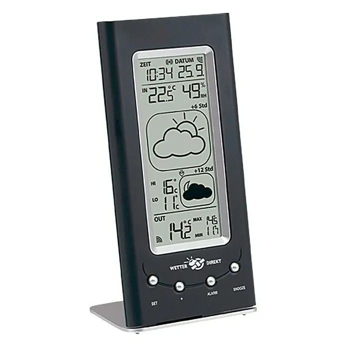 TFA Dostmann Wetterdirektstation Nova - Digital, Breite: 32 mm - Vorderansicht