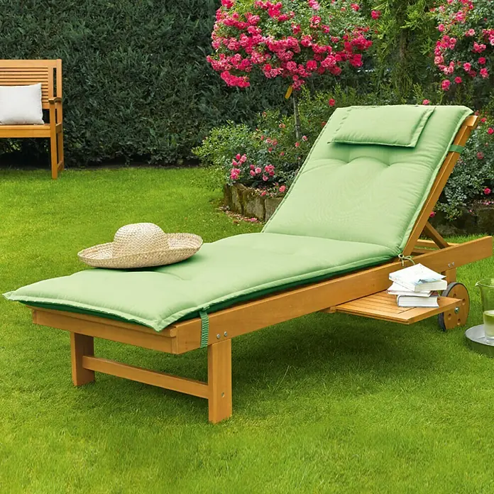 Sunfun Diana Ležaljka za sunčanje - 190 x 60 x 88 cm, Drvo, Prirodno smeđe boje