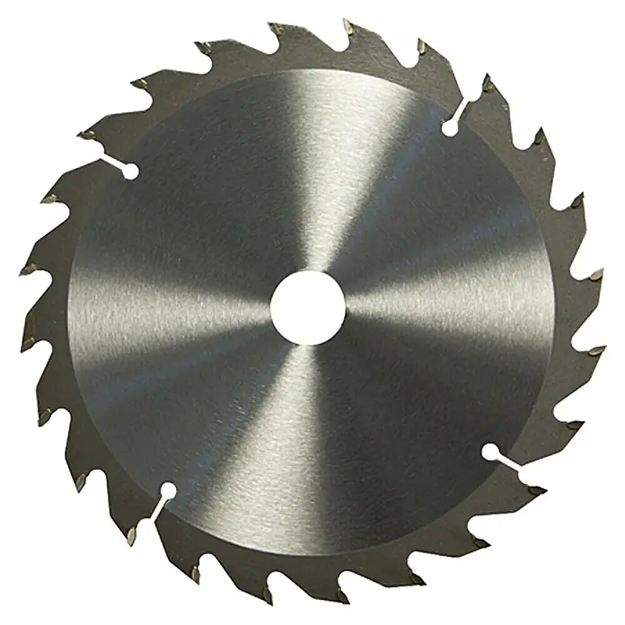 Scheppach Kreissägeblatt HW - 160 mm, Bohrung: 20 mm, 24 Zähne, Sägeblattstärke: 2,4 mm - Vorderansicht