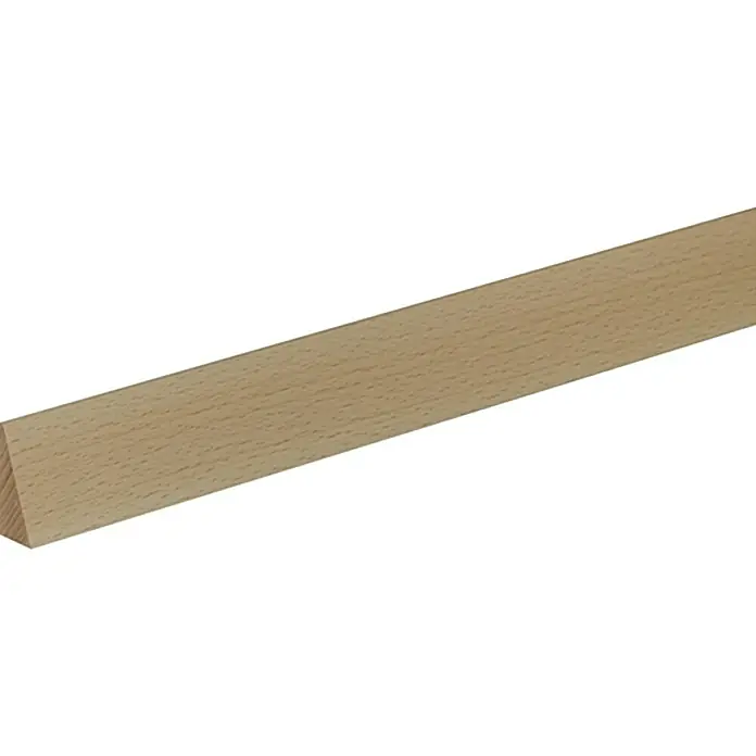 Profiles and more Dreikantleiste - 0,95 m x 35 mm x 15 mm, Buche, Unbehandelt - Linke Seitenansicht