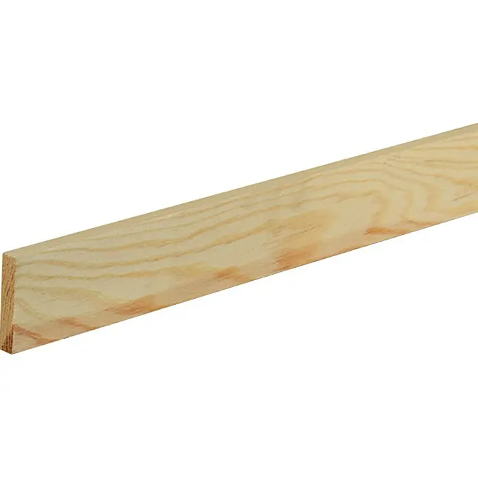 Ravni profil - 2,4 m x 1 cm x 4,6 cm, Smreka-bor - Pogled s lijeve strane