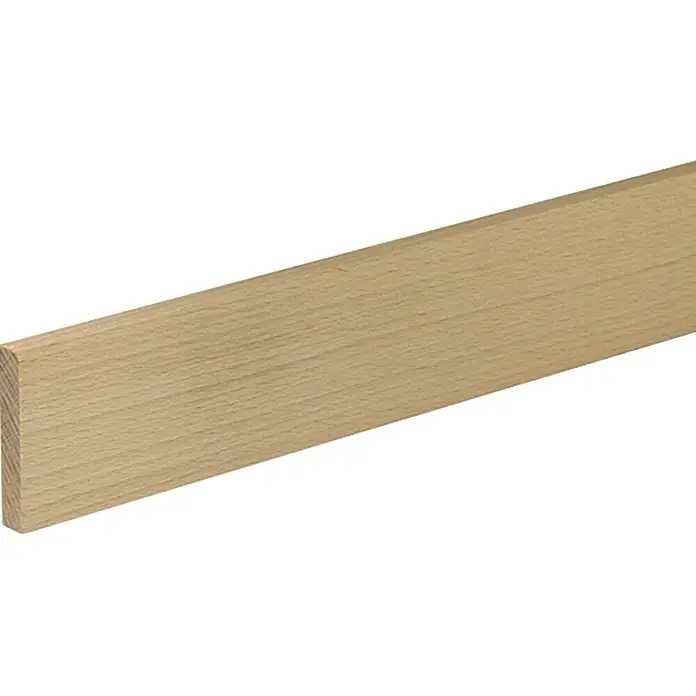 Profiles and more Pravokutna letva - 0,95 m x 60 mm x 10 mm, Bukva, Neobrađeno - Pogled s lijeve strane