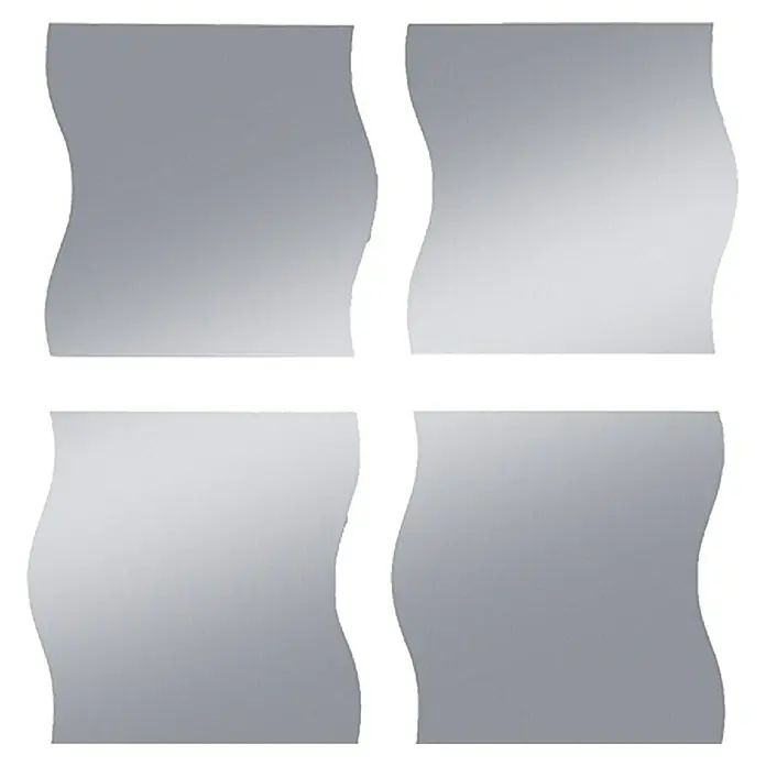 Riva Spiegelfliesen-Set Flag 4 - 4 Stk., 30 x 30 cm, Quadratisch