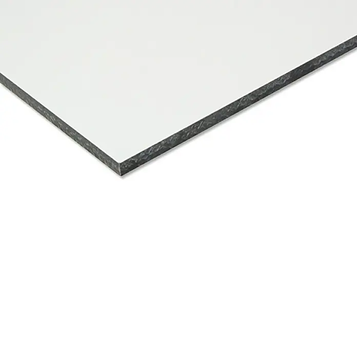 Bauallzweckplatte nach Maß - Weiß, Max. Zuschnittsmaß: 2.800 x 1.250 mm, Stärke: 6 mm - Rechte Seitenansicht