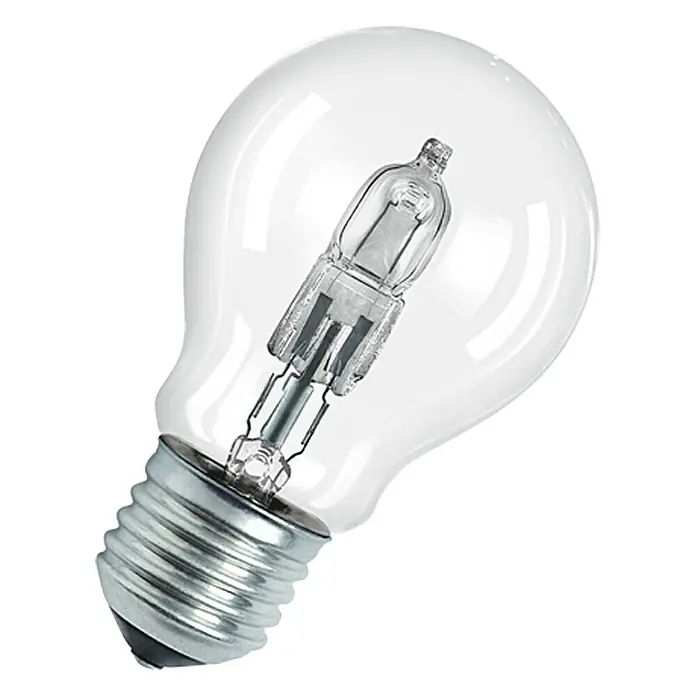 Osram Bombilla halógena Classic Eco Superstar A - 52 W, E27, 1 ud., Blanco cálido - Vista frontal