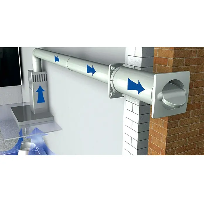 Air-Circle Aeroboy Set za ventilaciju - Promjer: 125 mm, Maksimalni protok zraka: 600 m³/h, Bijele boje