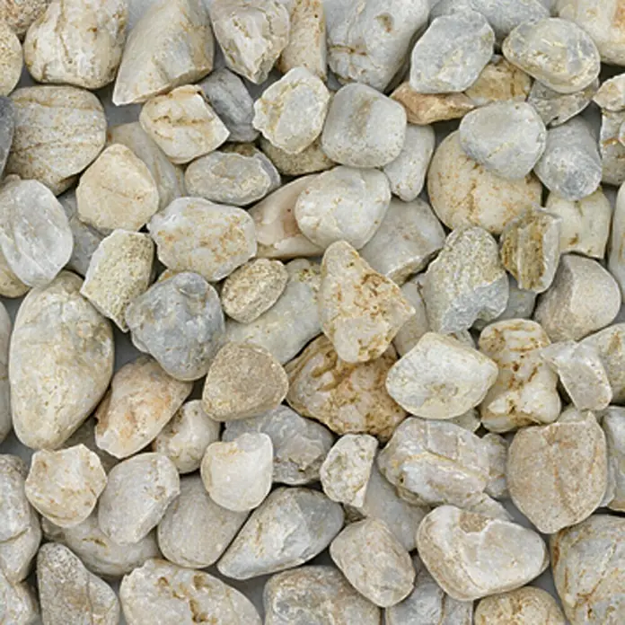 Min2C Quarzkiesel - Hell, Körnung: 30 mm - 60 mm, 25 kg