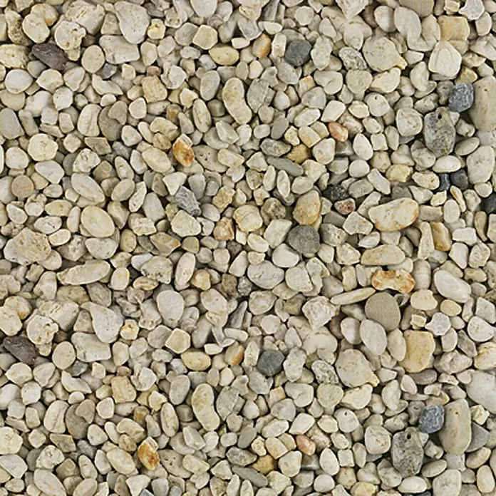 Min2C Quarzkiesel - Hell, Körnung: 16 mm - 32 mm, 25 kg - Vorderansicht