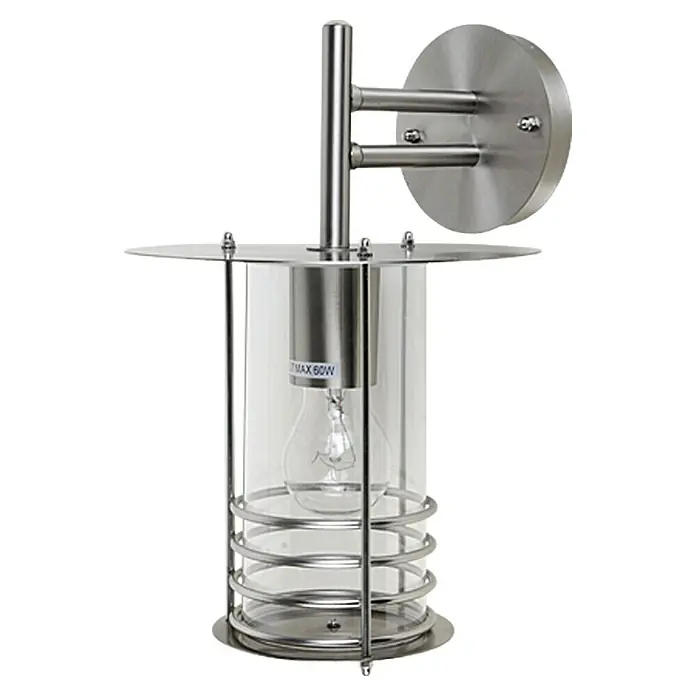 Starlux Silver Star II Vanjska zidna svjetiljka - 60 W, 24 x 22 x 35 cm, Srebrne boje, IP44