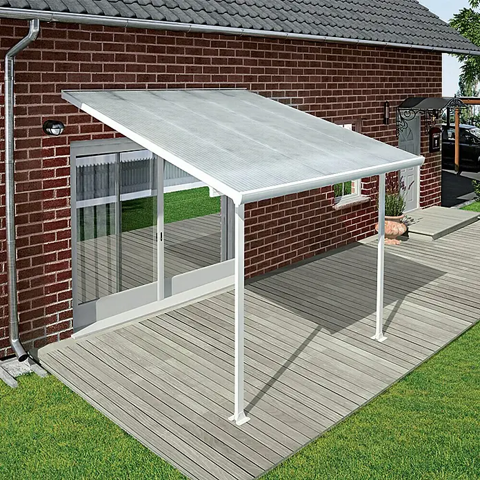 Solid Elements Terrassenüberdachung Martina - Tiefe: 3 m, B x H: 3,05 x 2,1 m, Verkehrsweiß