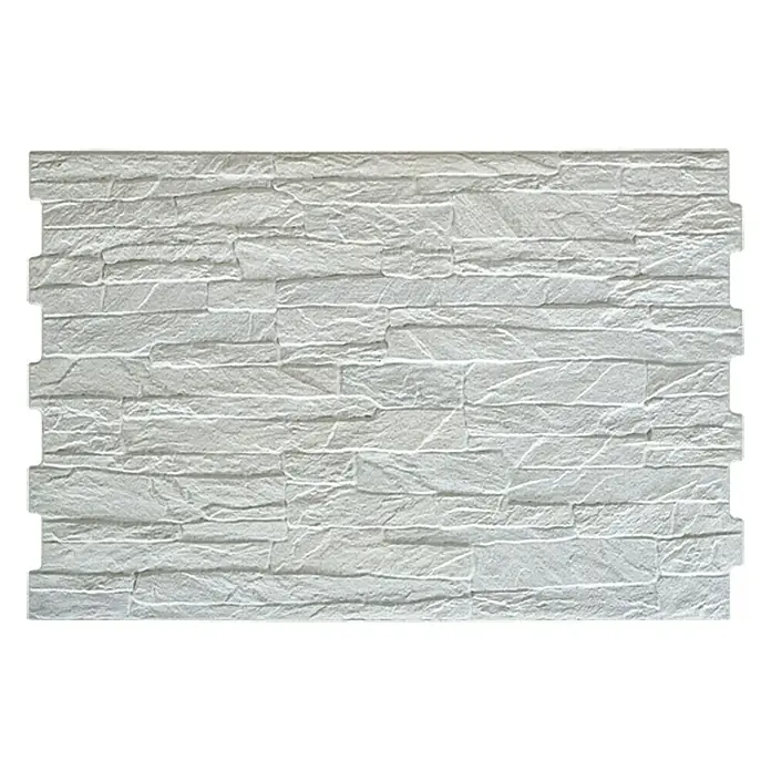 Pločice od ukrasnog kamena Aitana Jet - 33,5 x 50 cm, Bijele boje, Glazirano