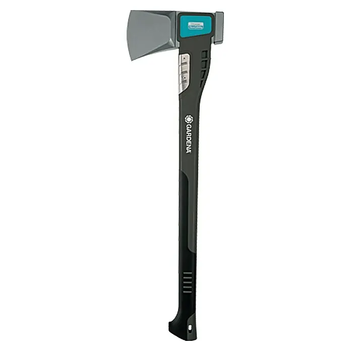 Gardena Hacha de mango largo 2800 s - Largo: 70 cm, Mango de palanca de pie de cabra