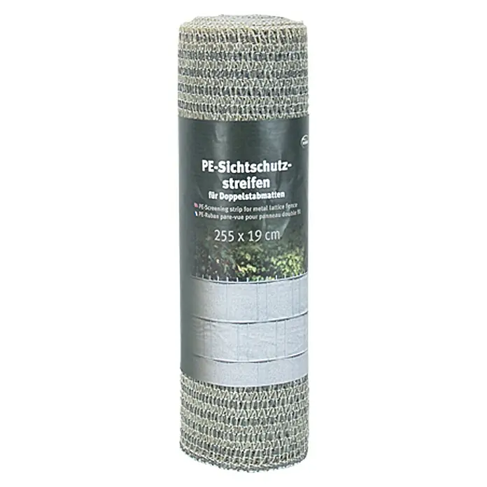 Videx Sichtschutzstreifen - Beige/Anthrazit, 200 x 19 cm - Vorderansicht