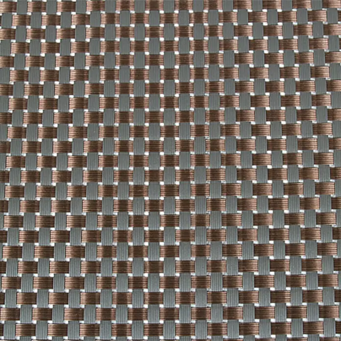 Videx Sichtschutzstreifen - Mocca/Anthrazit, 200 x 19 cm - Detailaufnahme