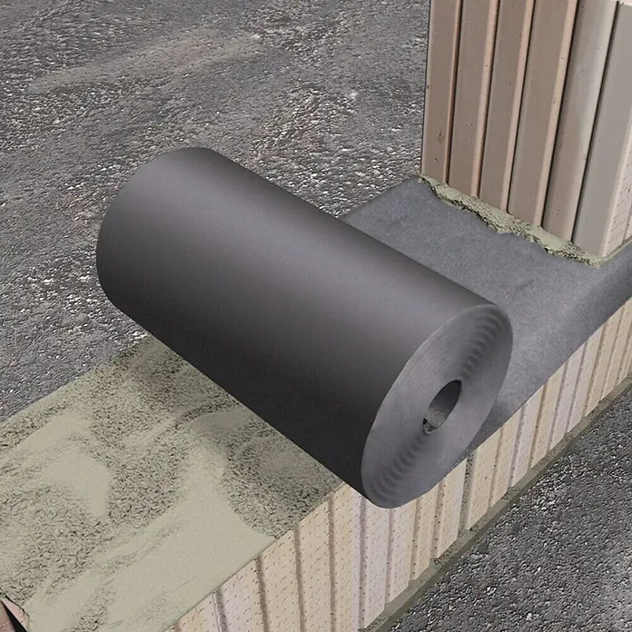 Probau Folija za zaštitu zida od vlage - 25 m x 30 cm x 1,2 mm, PVC