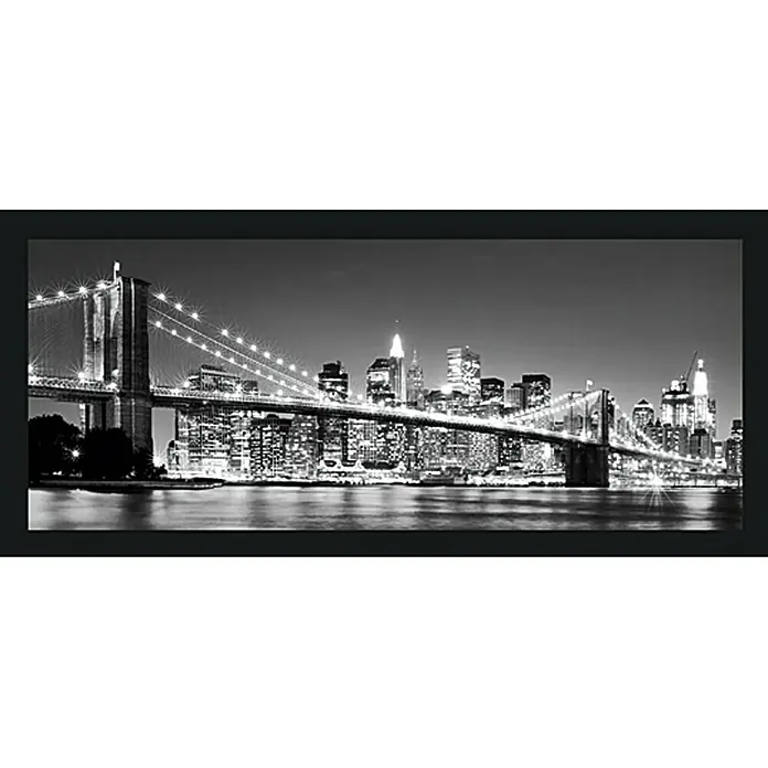 ProArt Bild Oversized - Night-Bridge, B x H: 124 x 50 cm - Vorderansicht