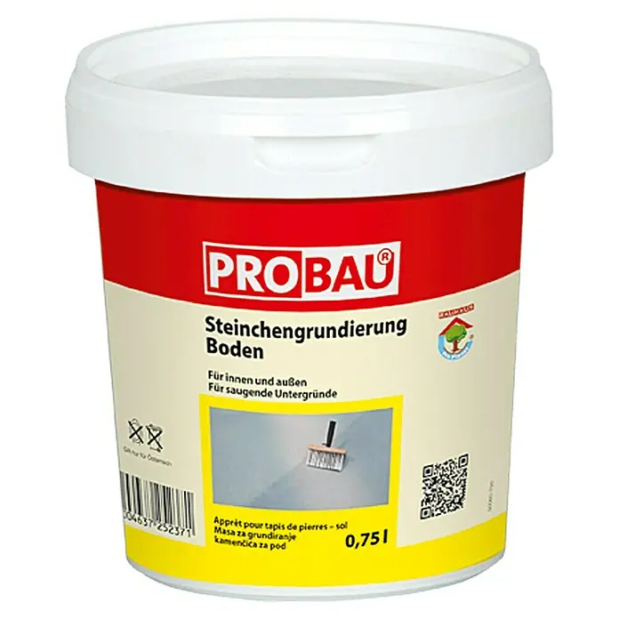 Probau Steinchengrundierung Boden - 0,75 l, Geeignet für: Steinchenteppich - Vorderansicht