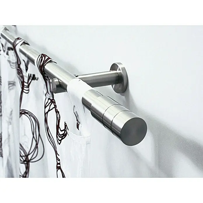 Stilgarnitur Zylinder - Edelstahloptik, 120 cm - 210 cm, Durchmesser: 19 mm, Metall