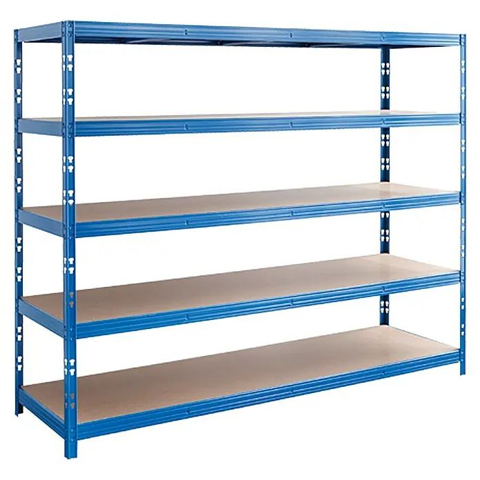 Regalux Metalni regal za teški teret Mega - 70 x 240 x 200 cm, Nosivost: 450 kg/polica, Uticanje