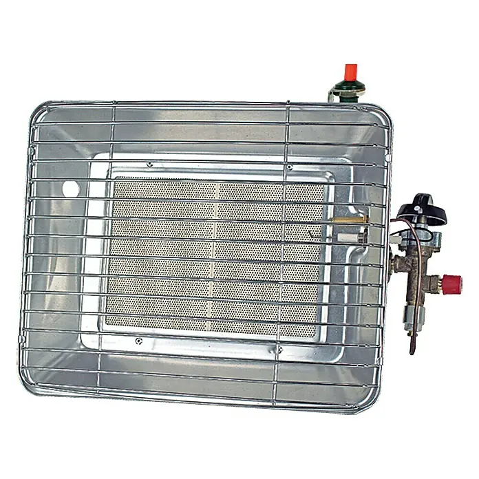Rothenberger Industrial Gasheizstrahler Eco - 2,7 kW - 4,2 kW, Piezo-Zündung, Aluminiumblech