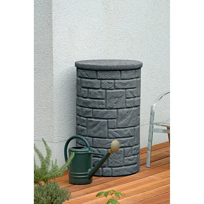 Regentonne Arcado - 230 l, Black Granitfarben - Stimmungsaufnahme