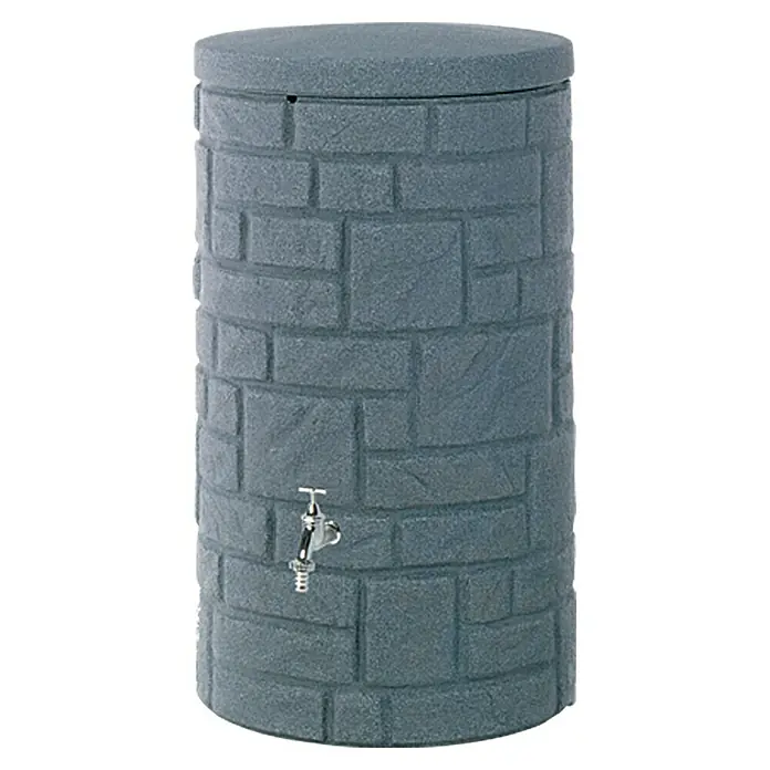 Regentonne Arcado - 230 l, Black Granitfarben - Vorderansicht