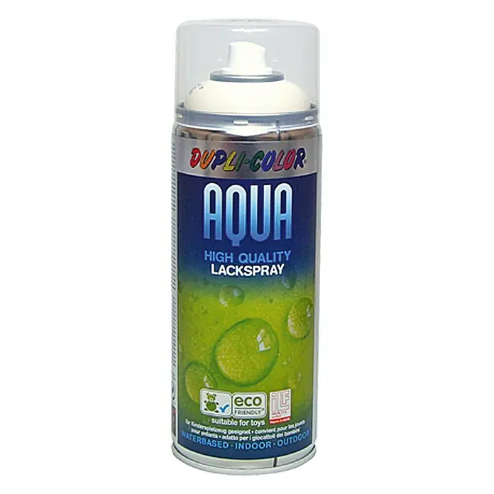 Dupli-Color Aqua Lakspray RAL 9001 Crèmewit - Crèmewit, Hoogglans, 350 ml - Vooraanzicht