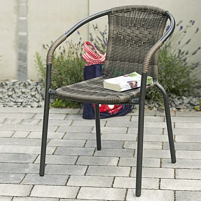 Sunfun Bistro stolica Maike - Antracit, Sivo-smeđa boja, Širina: 53 cm