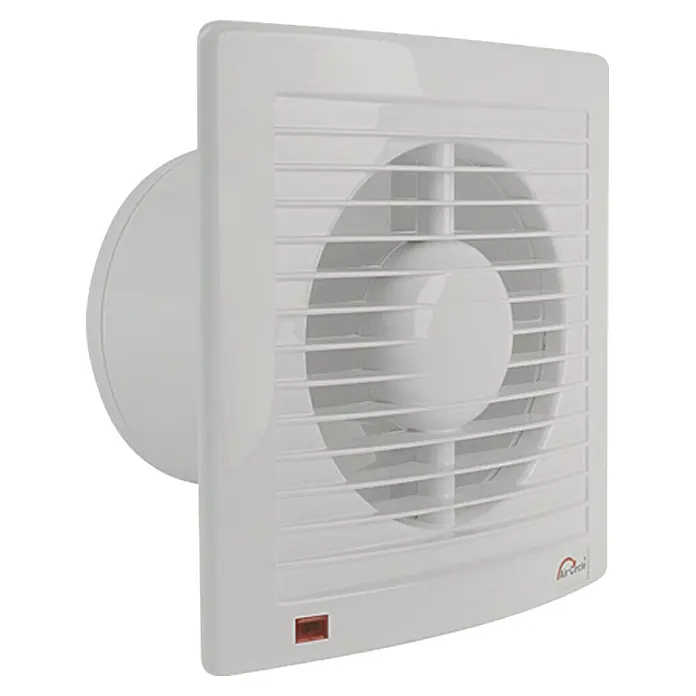 Air-Circle Kupaonski ventilator Air Style - Bijele boje, Promjer: 100 mm, Ekonomični tajmer - Pogled s desne strane
